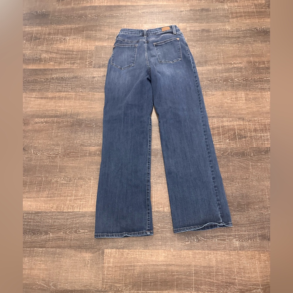 Judy Blue Medium Wash Wide Leg Jeans Size 7 - Picture 3 of 5